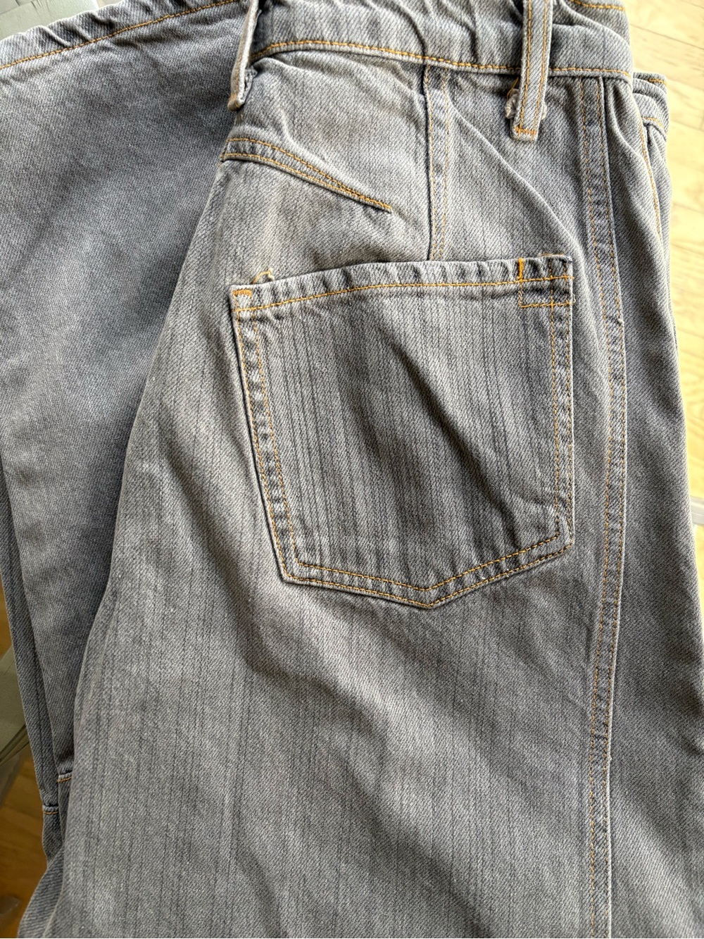 We The Free Good Luck Mid-Rise Barrel Jeans in Archive Grey - Picture 10 of 11